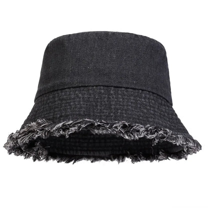 Neutral Denim Unisex Sun Protection Bucket Hat
