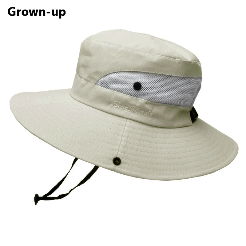 Summer Foldable Breathable Ponytail Mask Bucket Hat