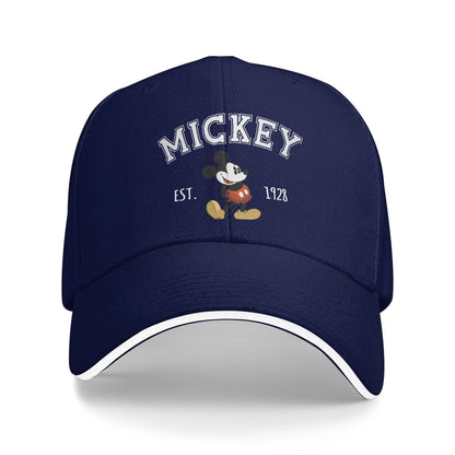 Mickey Mouse Est 1928 Casual Snapback Baseball Cap
