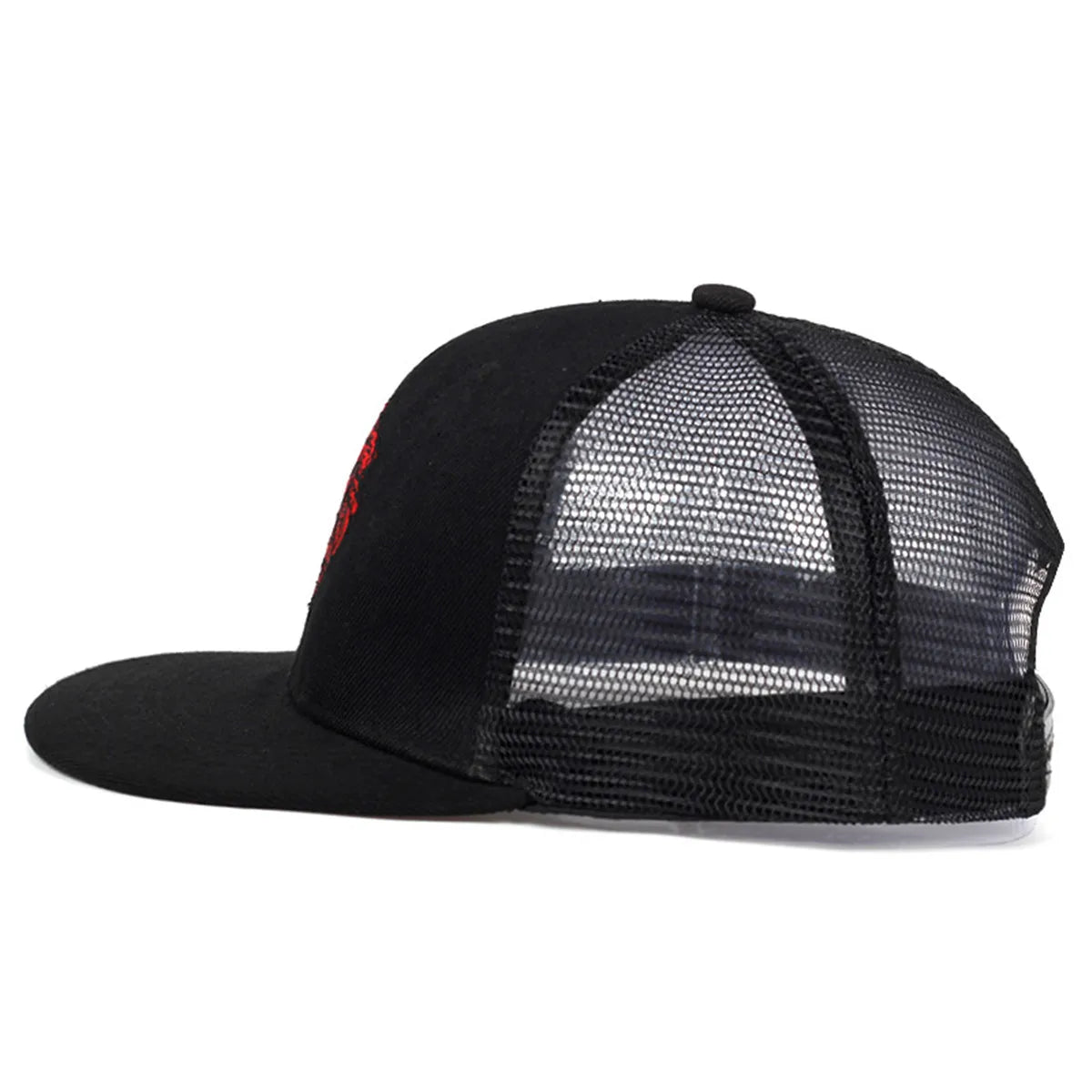 Unisex Lion Head Embroidery Hip-hop Net Hat