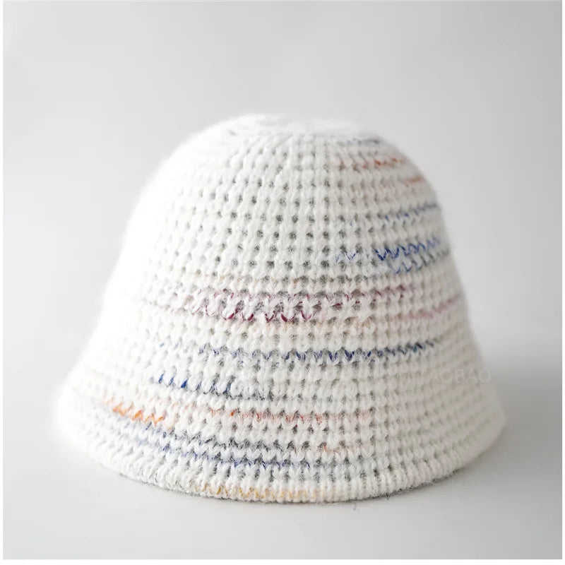 Knitted Wool Ear Protection Bucket Hat