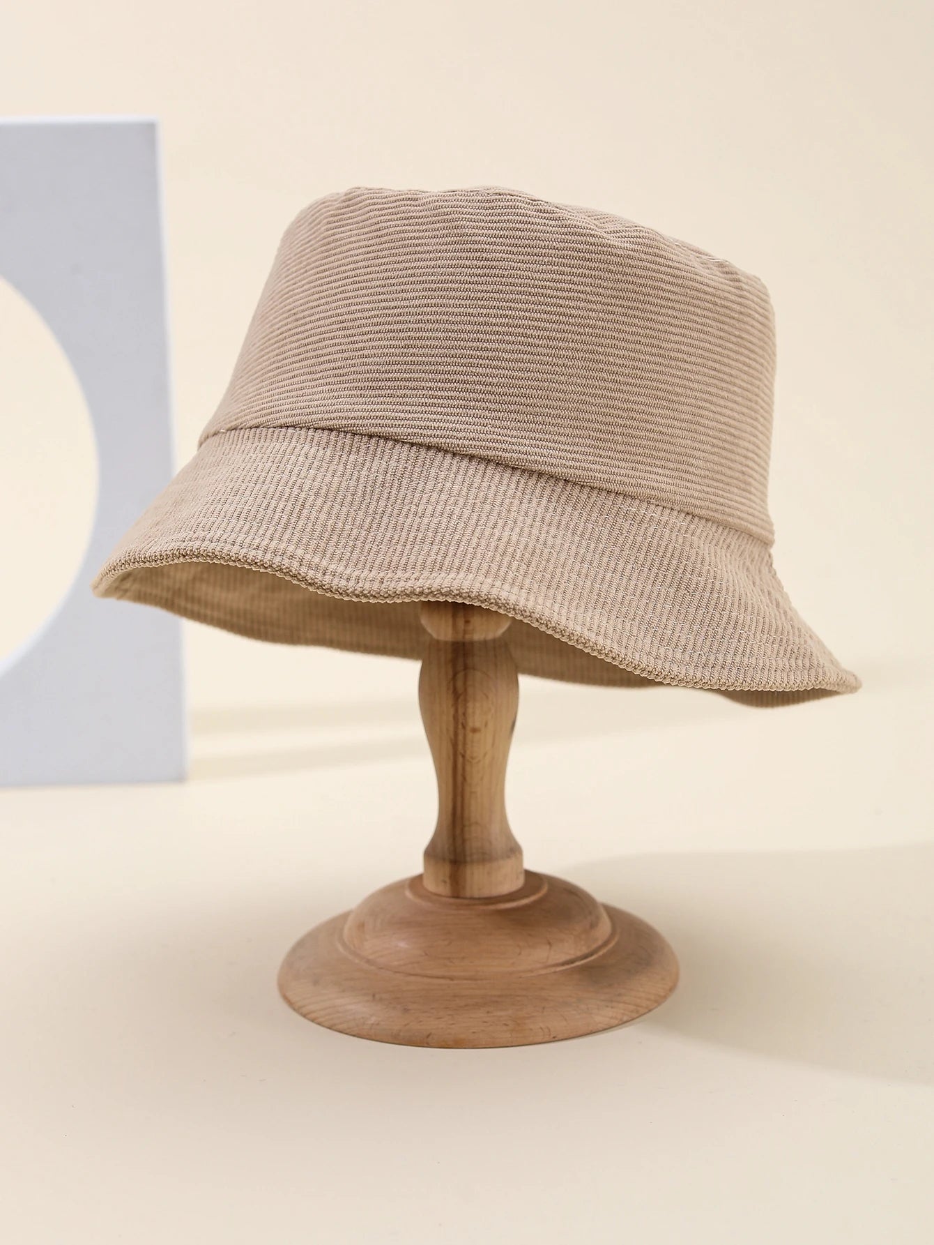 Retro Corduroy Winter Bucket Hat