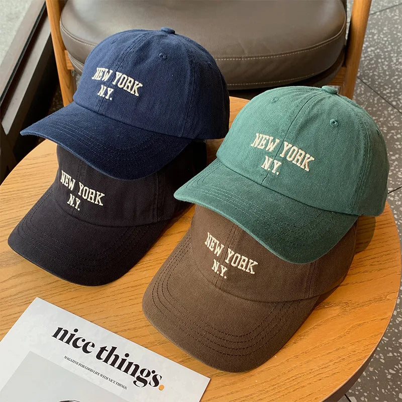 New Letter Embroidered Solid Color Unisex Baseball Cap