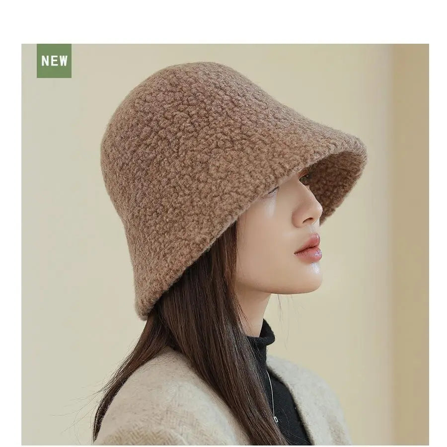 Wide Brim Wool Bucket Hat