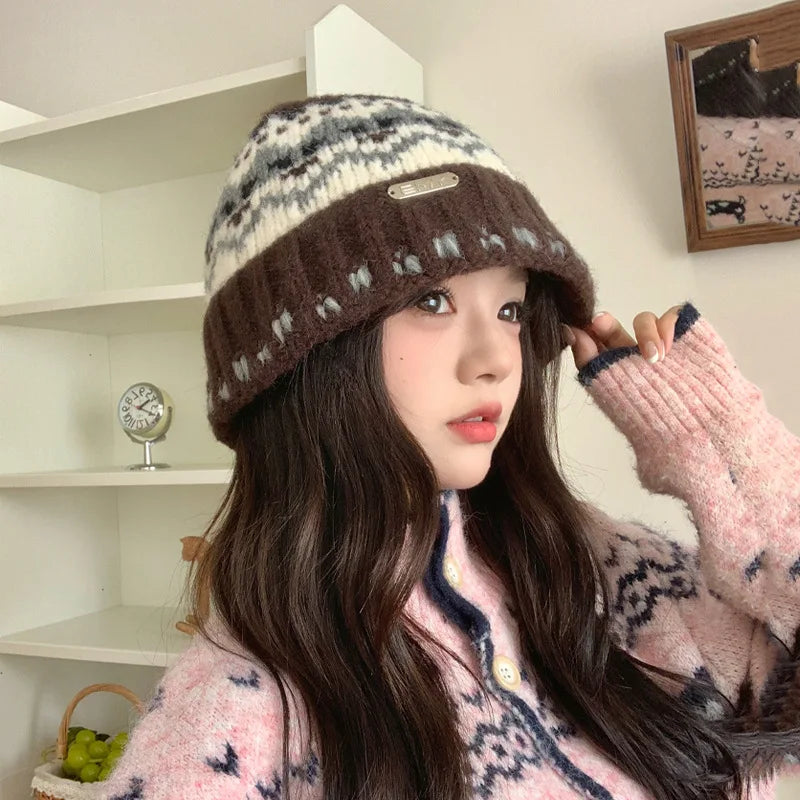Knit Winter Fisherman Bucket Hat