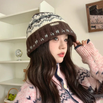 Knit Winter Fisherman Bucket Hat