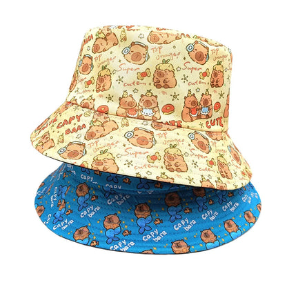 Unisex Capybara Cartoon Bucket Hat