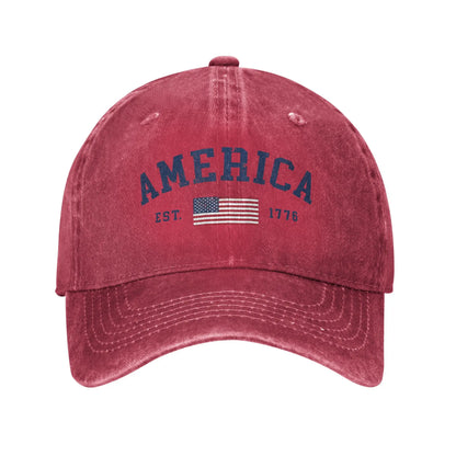 American Flag USA 4th Of July Baseball Cap