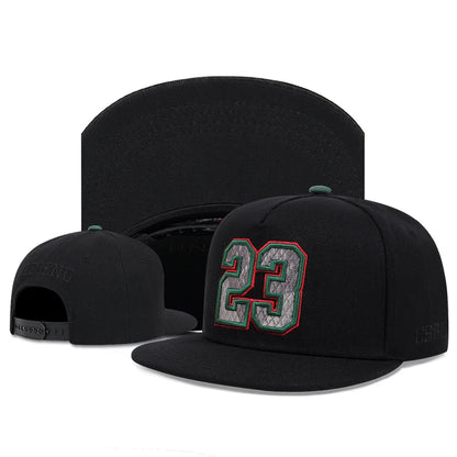 Unisex 23 Embroidered Suede Baseball Cap