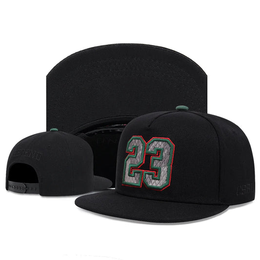 Unisex 23 Embroidered Suede Baseball Cap