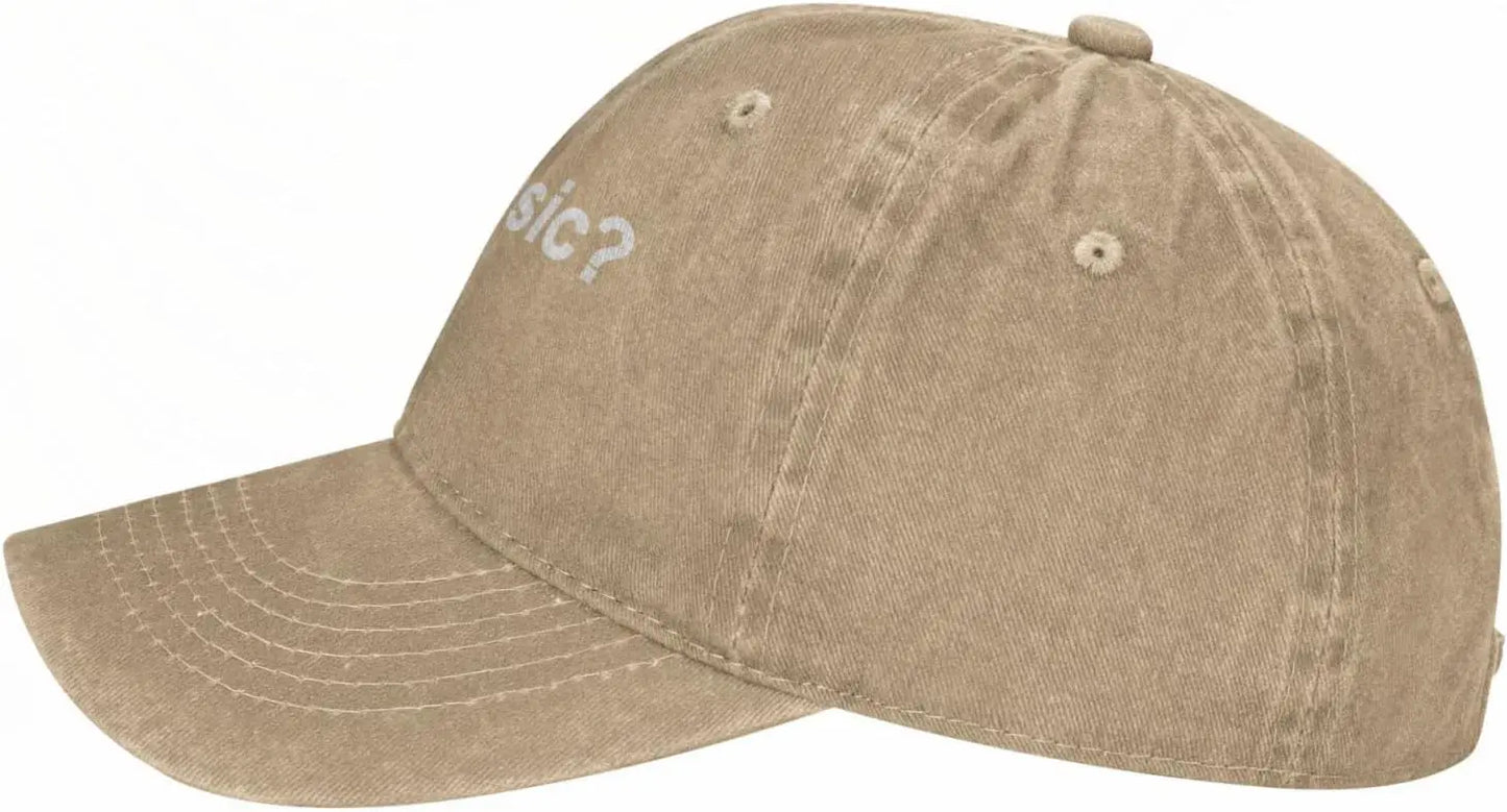 Got Music Question Mark Distressed Baseball Cap