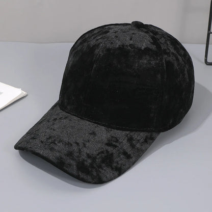 Autumn Winter Velvet Adjustable Baseball Cap