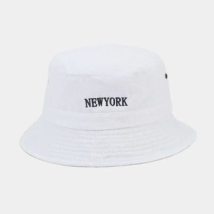 Spring Cotton Letter Travel Bucket Hat