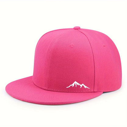 Adjustable Polyester Flat Brim Baseball Hat