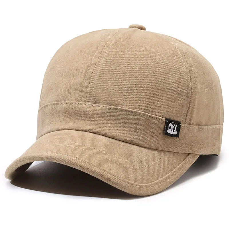 Vintage Short Brim Woven Baseball Cap