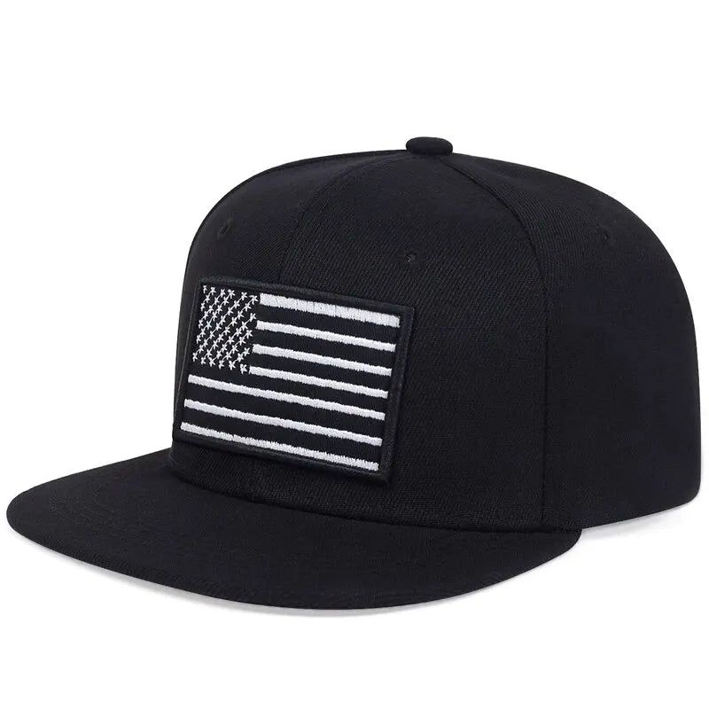 American Flag Embroidered Hip Hop Baseball Hat