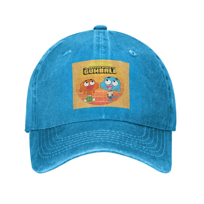 Amazing World Gumball Denim Snapback Baseball Cap