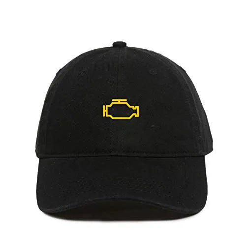 Check Engine Light Cotton Adjustable Baseball Cap