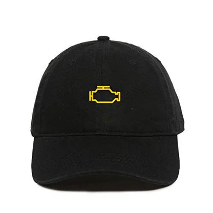 Check Engine Light Cotton Adjustable Baseball Cap