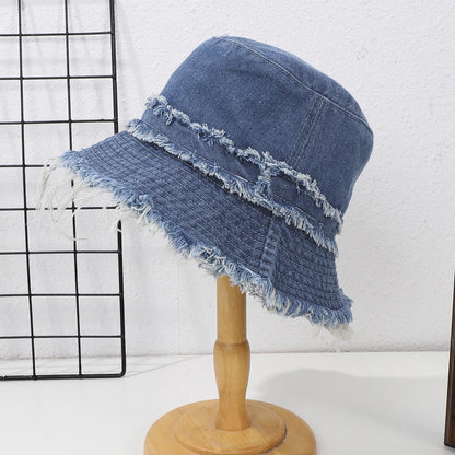 Japanese Retro Denim Fisherman Hat
