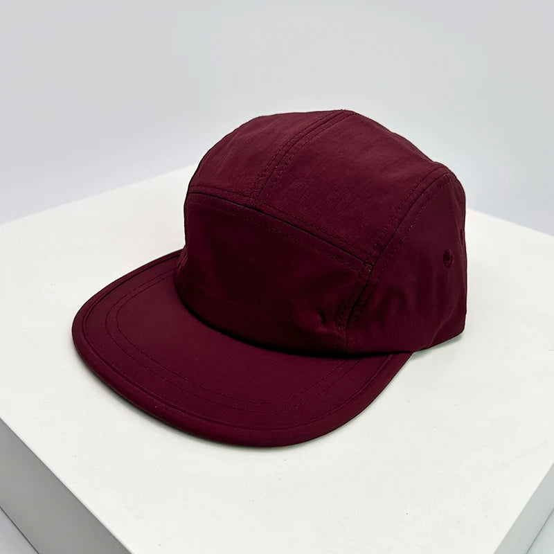 Quick Dry Solid Retro Snapback Cap