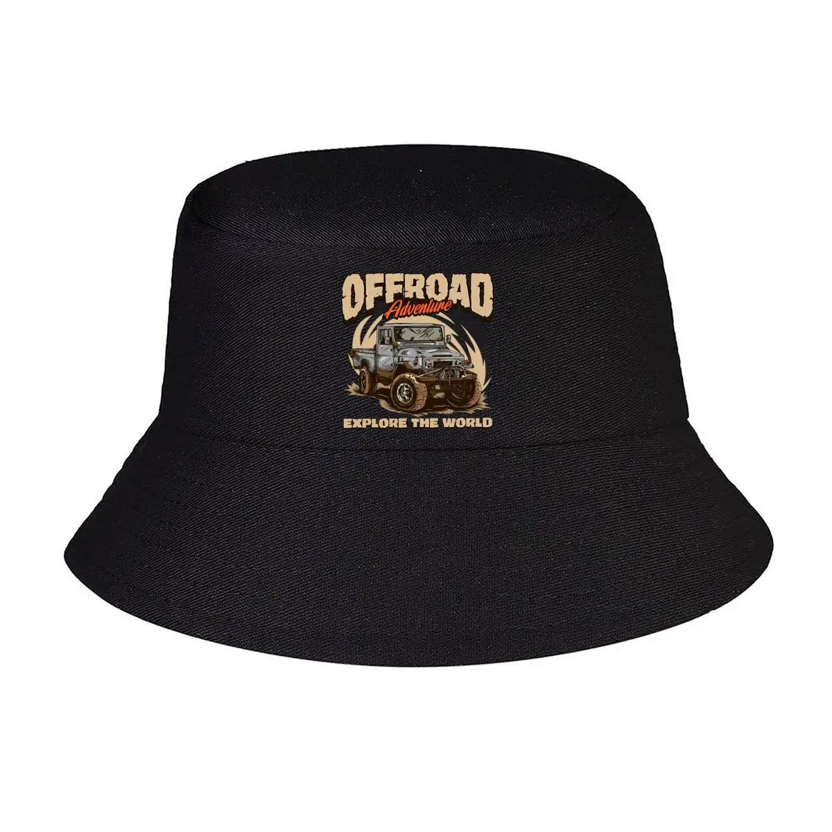 Mud Splattered Off Road Truck Adventure Bucket Hat