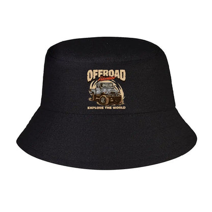 Mud Splattered Off Road Truck Adventure Bucket Hat