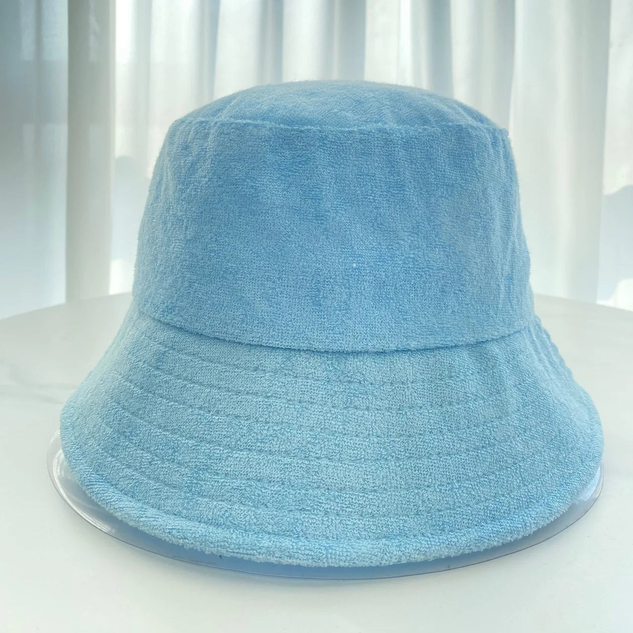 Candy Color Terry Cloth Sun Bucket Hat