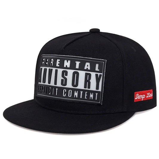 Color Block Patch Flat-Bill Snapback