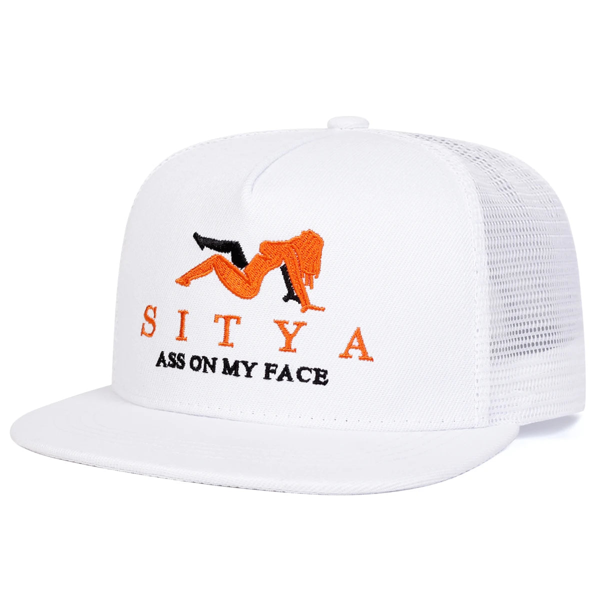 Unisex SITYA Letter Embroidery Hip-hop Net Hats