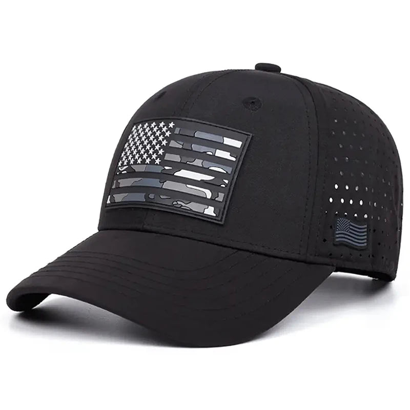 American Flag Skateboarding Baseball Hat