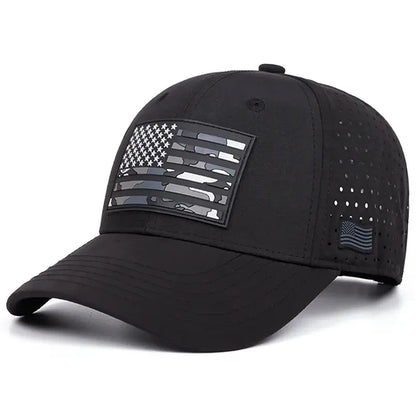 American Flag Skateboarding Baseball Hat