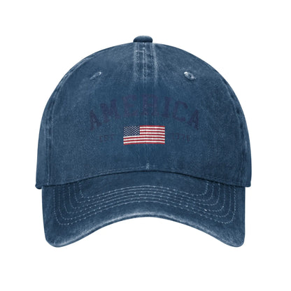American Flag USA 4th Of July Baseball Cap