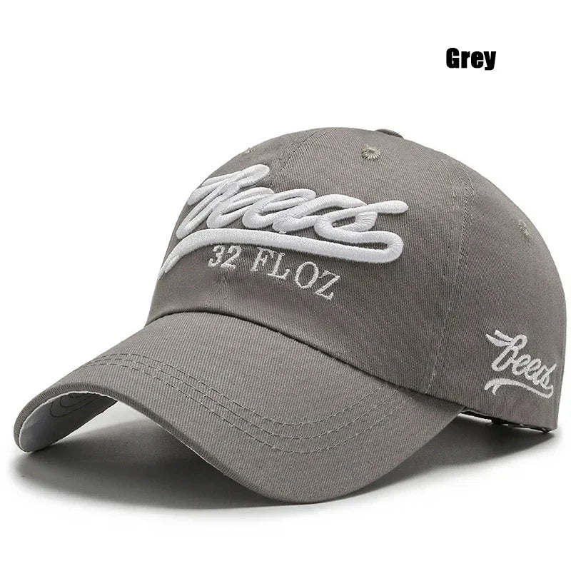 Letter 3D Embroidery Baseball Cap Unisex