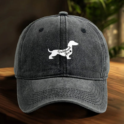 Dachshund Dog Adjustable Cotton Outdoor Baseball Cap
