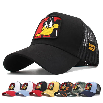 Anime Duck Patch Snapback Baseball Cap
