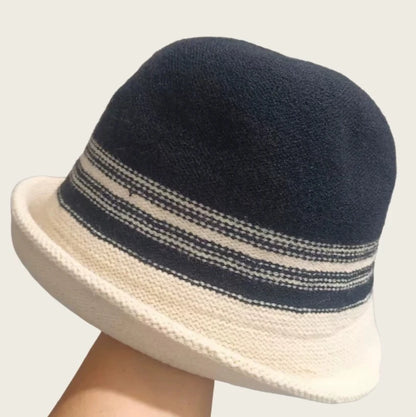 Rolled-Brim Women's Winter Bucket Hat