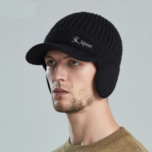 Korean Woolen Ear Protection Baseball Cap