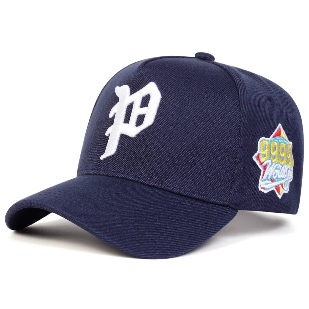 Unisex Gothic P Letter Embroidery Casual Baseball Cap
