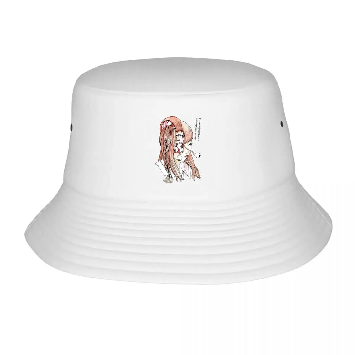 Eerie Eye Covered Manga Graphic Bucket Hat