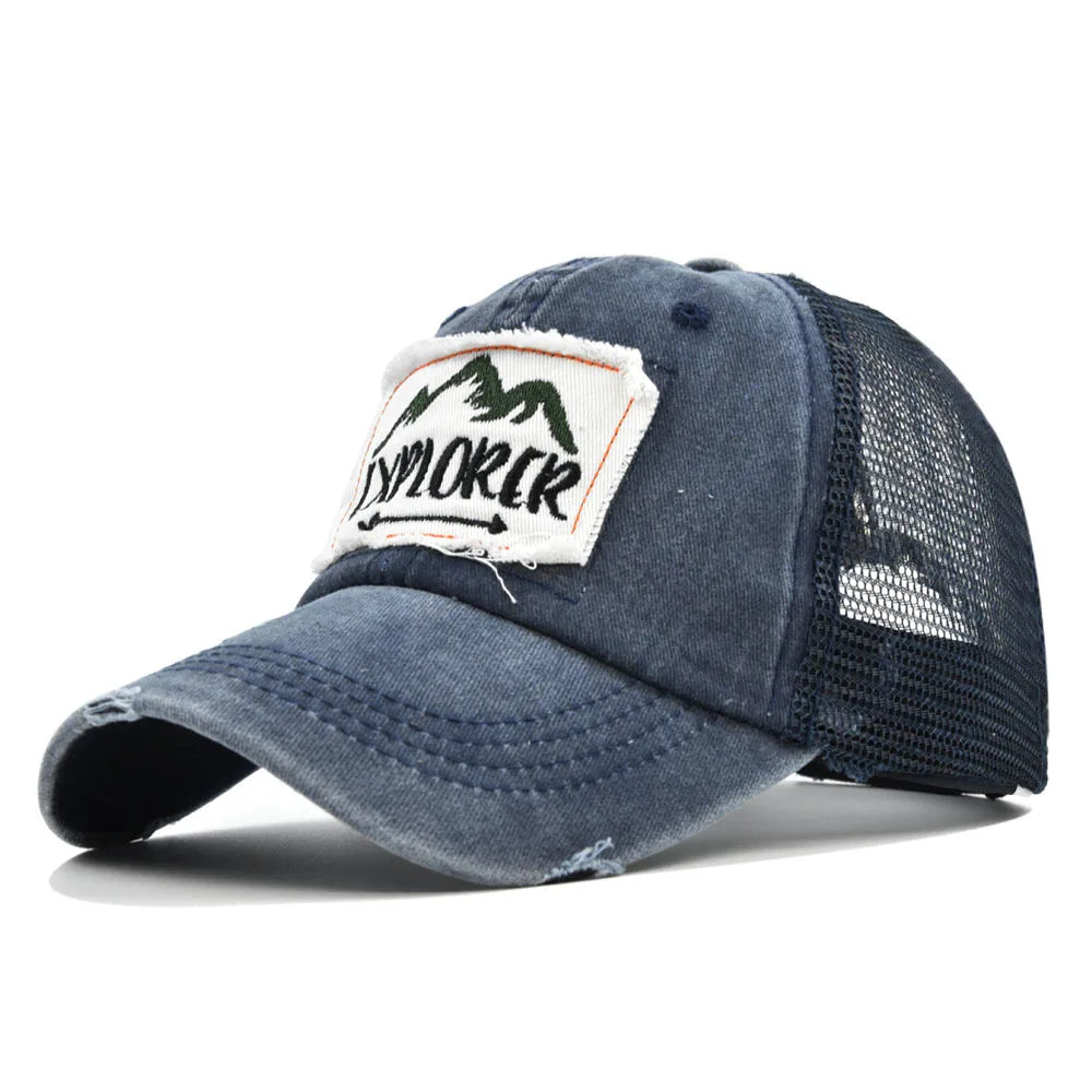 Explorer Large Letter Embroidered Baseball Cap