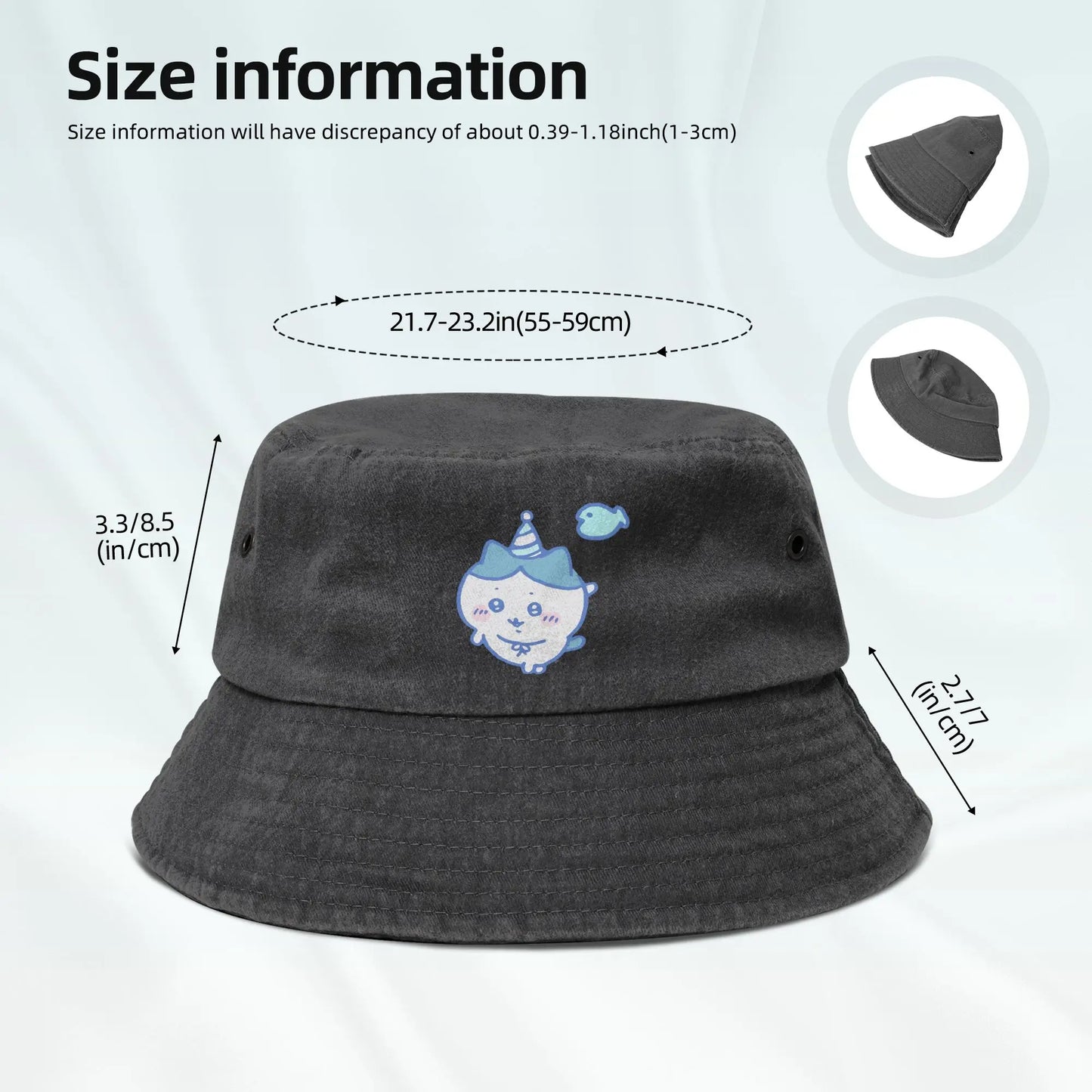 Chiikawas Blue Summer Beach Vacation Bucket Hat