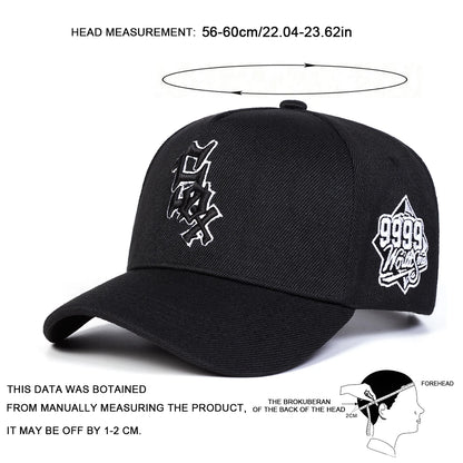Unisex SOX Letter Embroidered Adjustable Baseball Cap