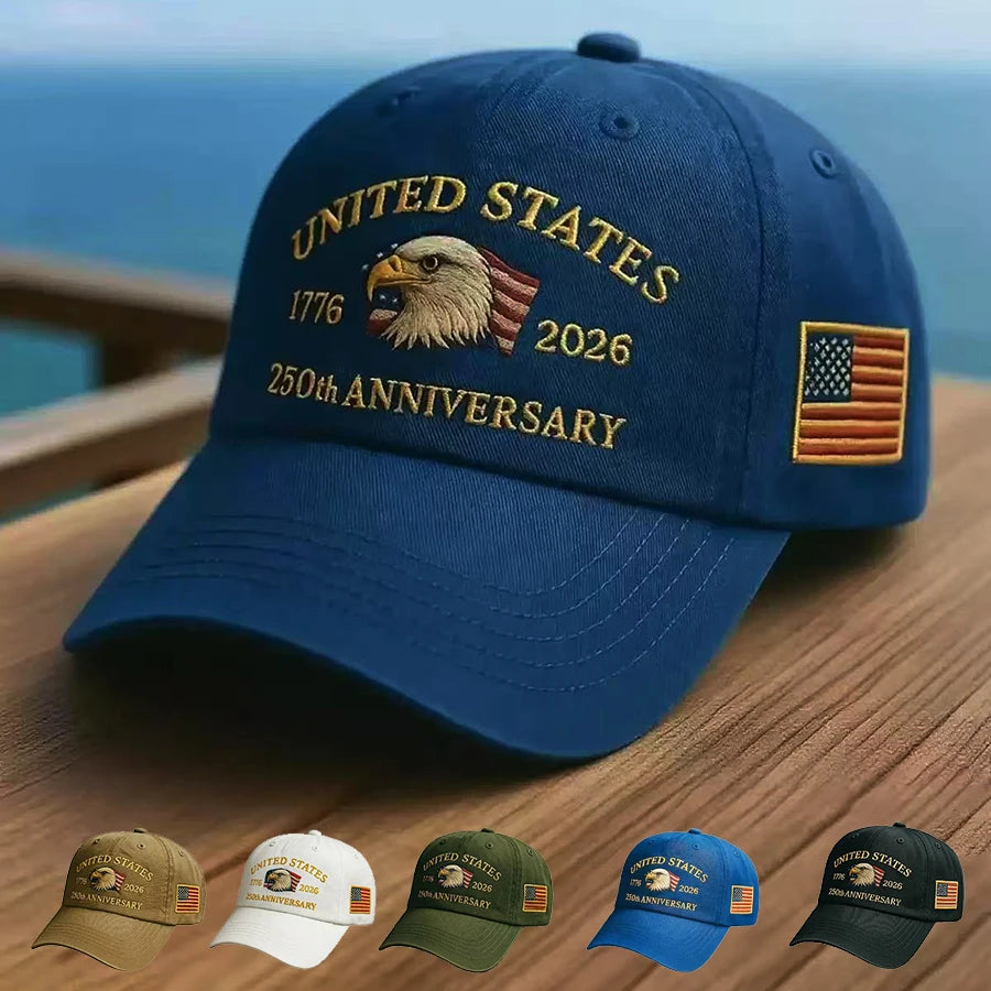 USA 250th Anniversary Eagle Baseball Cap