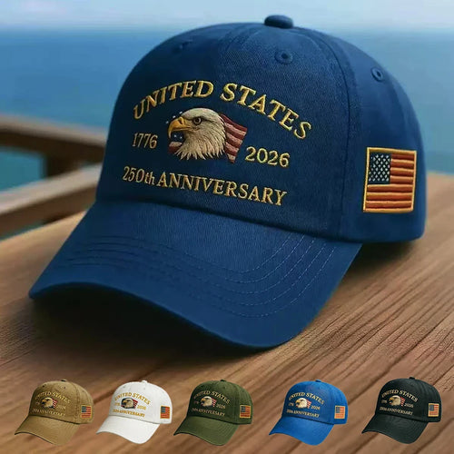 USA 250th Anniversary Eagle Baseball Cap