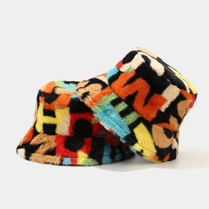 Colorful Digital Print Bucket Hat Women