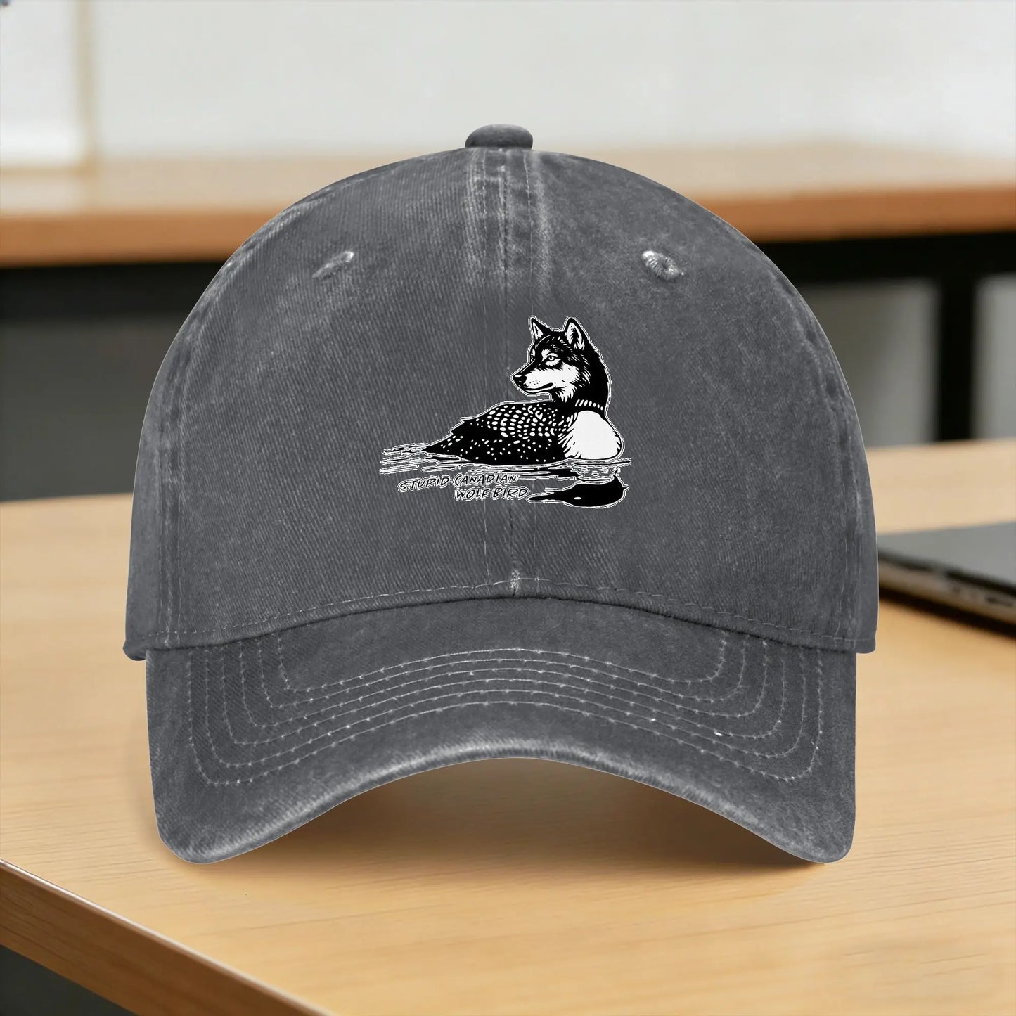 Summer Printed Sun Visor Washed Trucker Cap