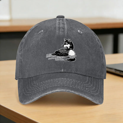 Summer Printed Sun Visor Washed Trucker Cap