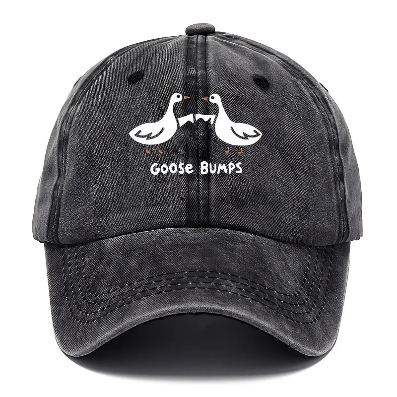 Retro Goose Print Casual Dad Baseball Cap