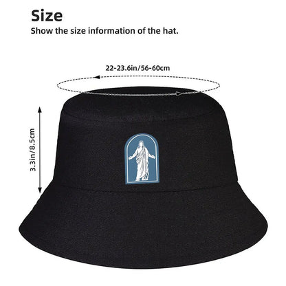 Welcoming Archway Serene Silhouette Design Bucket Hat